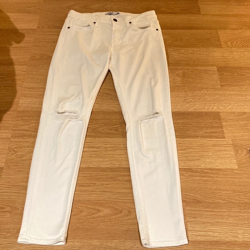 white skinny jeans from just black